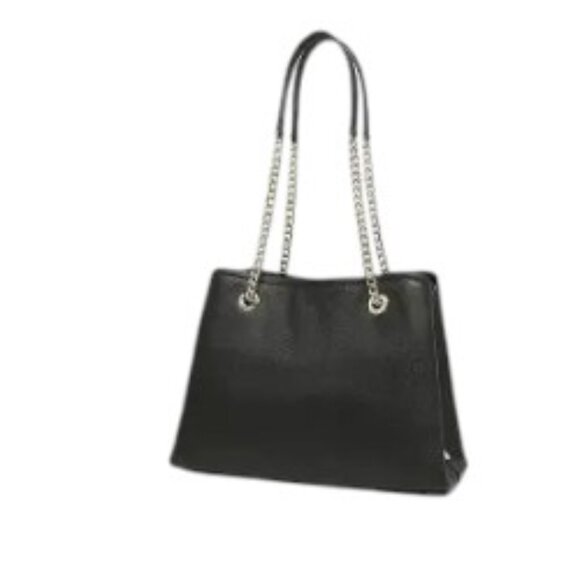 Kate Spade Jordyn Black Pebble Leather Medium 3 Compartment Tote EUC - Picture 4 of 6